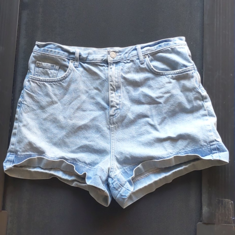 Topshop mom jeans shorts